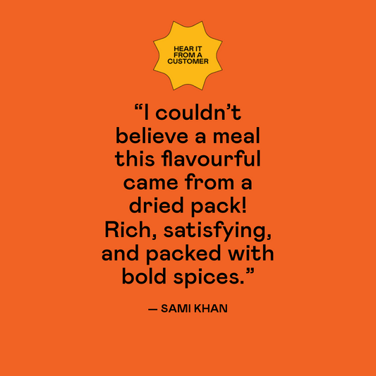 I couldn’t believe a meal this flavourful came from a dried pack! Rich, satisfying, and packed with bold spices.